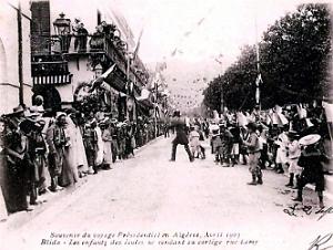 BLIDA - VOYAGE PRESIDENTIEL - RUE LAMY - 1903